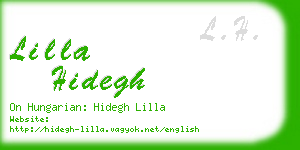 lilla hidegh business card